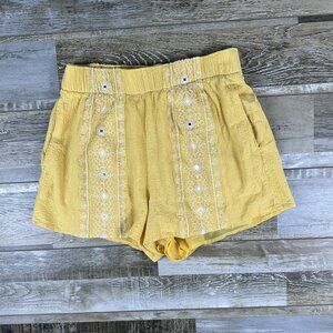 American Eagle XS yellow shorts lined